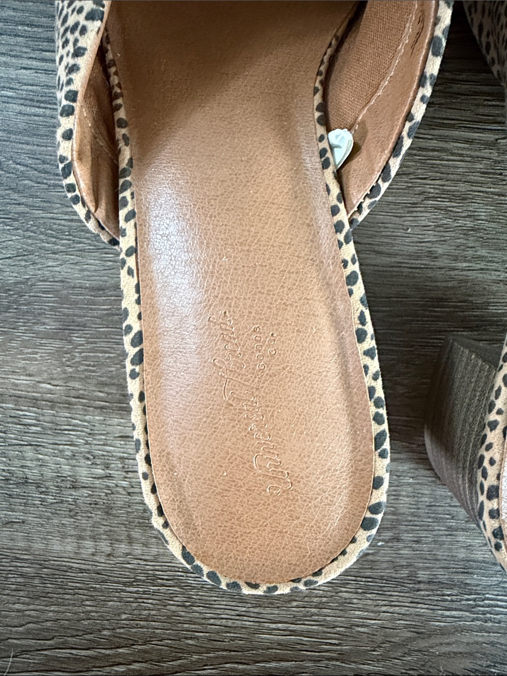 Report Leopard-Print Slip-On Mules - Tan and Black - Picture 2 of 7